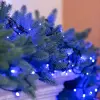Гірлянда нитка 16м на 180 LED лампочок світлодіодна чорний провід 8 режимів роботи Синій_M400LEDBL_Milantium_2