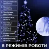 Гірлянда нитка 16м на 180 LED лампочок світлодіодна чорний провід 8 режимів роботи Синій_M400LEDBL_Milantium_4
