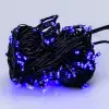 Гірлянда нитка 16м на 180 LED лампочок світлодіодна чорний провід 8 режимів роботи Синій_M400LEDBL_Milantium_7