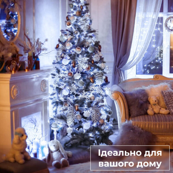 Гірлянда нитка світлодіодна GarlandoPro 190 LED лампочок 18м 8 режимів лед гірлянда Білий W400LEDW_W400LEDW_Milantium_6