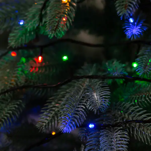 Гірлянда нитка 22 м на 218 LED лампочок світлодіодна чорний провід 8 режимів работи M500LEDML_M500LEDML_Milantium_2