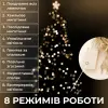 Гірлянда нитка 22м на 218 LED лампочок світлодіодна чорний провід 8 режимів работи Жовтий_M500LEDY_Milantium_4