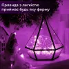 Гірлянда Роса 5 метрів на батарейках гнучка на 50 LED світлодіодна гірлянда мідний дріт Рожевий_1733026P_Milantium_4