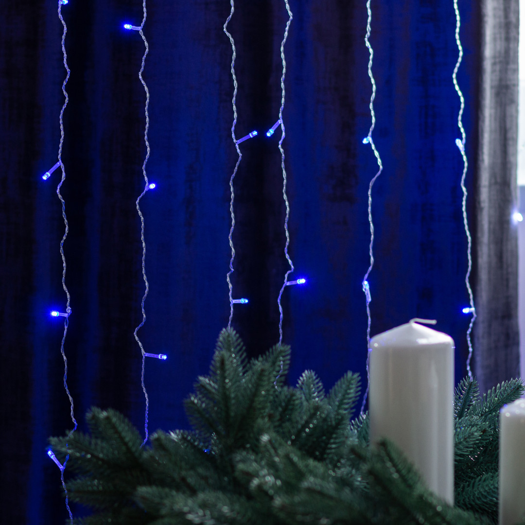 Гірлянда світлодіодна GarlandoPro 600 LED 3х3 м 16 ліній 8 режимів Синій_ZWM2600LEDBL_Milantium_2