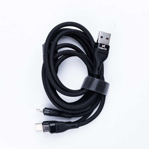 Кабель для зарядження 3-in-1 microUSB/Type-C//Lightning_UR521_Milantium_2