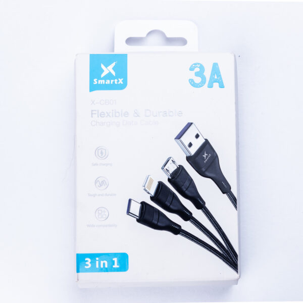Кабель для зарядження 3-in-1 microUSB/Type-C//Lightning_UR521_Milantium_6