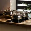Набір каструль з нержавіючої сталі 3 штуки 6