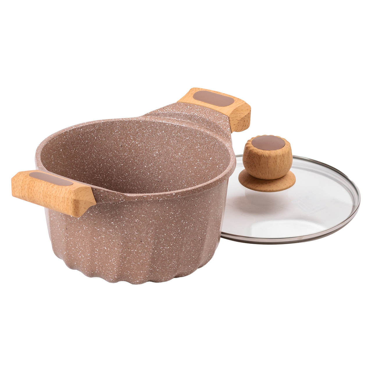 Алюминиевая кастрюля о&кстати;емом 3 літри з кришкою Ø 20 см