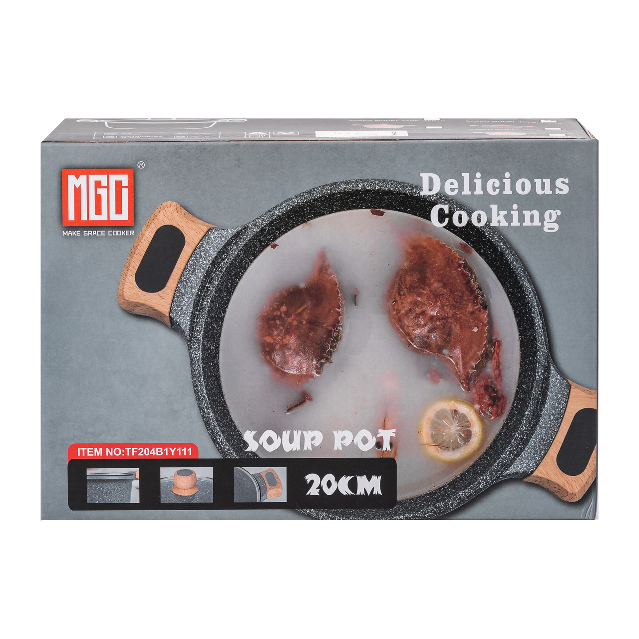 мармурове антипригарне покриття MGC кавового кольору HP-4-432CO_HP-4-432CO_Milantium_3