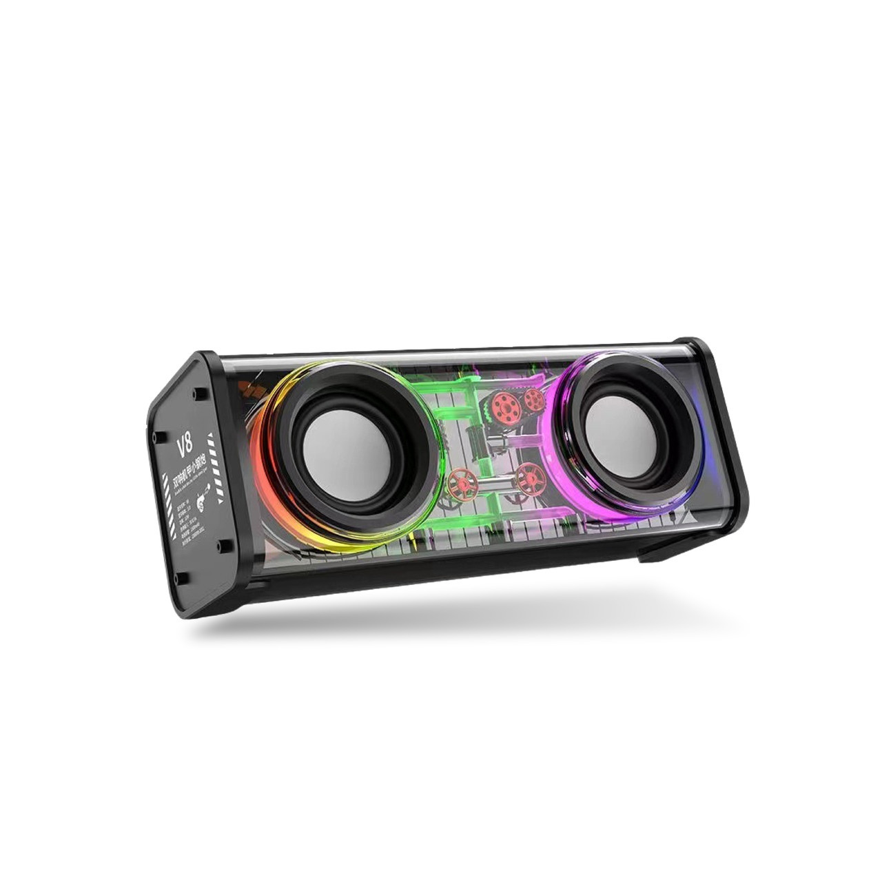 Портативная колонка V8 BT/TF/USB/TWS 10 Вт чорна V8B_V8B_Milantium_2