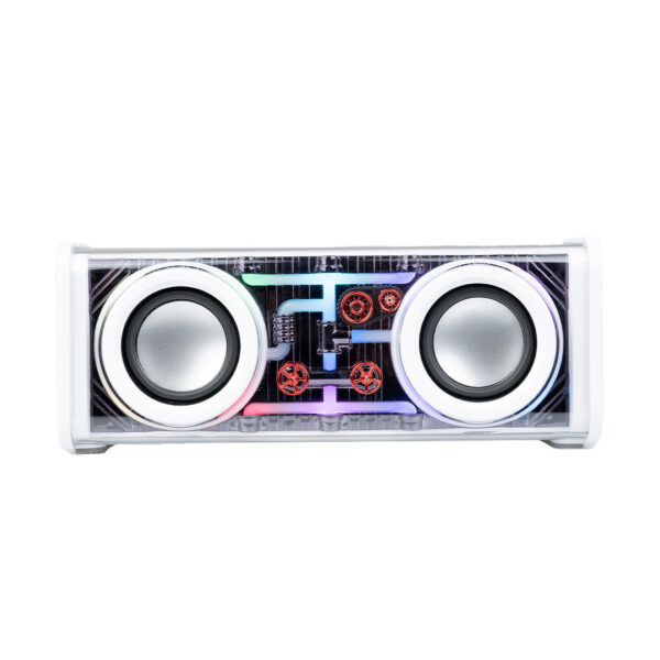 Колонка портативна V8 BT/TF/USB/TWS 10 Вт біла V8W_V8W_Milantium_1