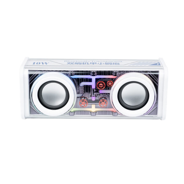 Колонка портативна V8 BT/TF/USB/TWS 10 Вт біла V8W_V8W_Milantium_2