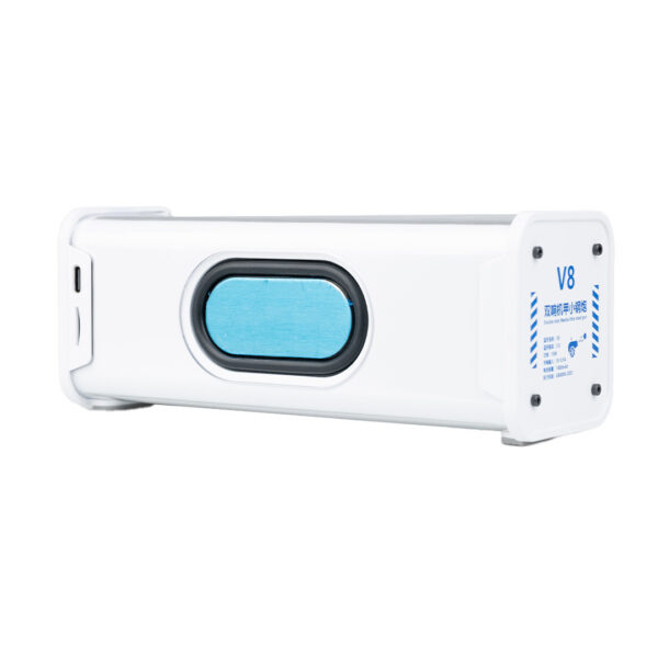 Колонка портативна V8 BT/TF/USB/TWS 10 Вт біла V8W_V8W_Milantium_5