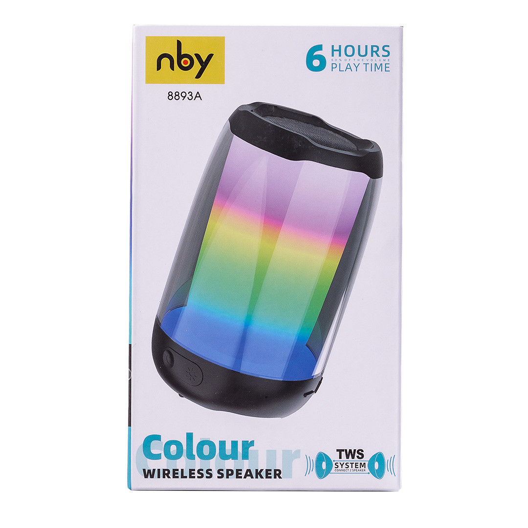 Портативна міні колонка з підсвічуванням Чорний 8893AB_8893AB_Milantium_6