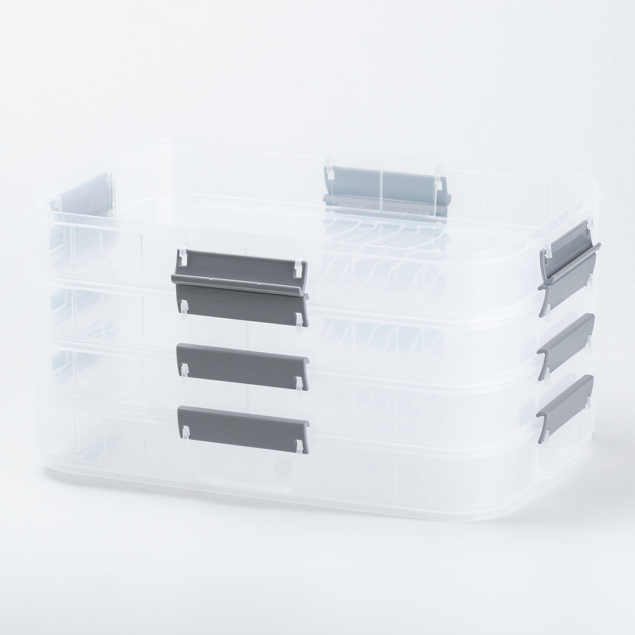 Контейнер для заморожування та зберігання продуктів 4-ярусний у холодильнику 16.5 см Білий_HP50656W_Milantium_3