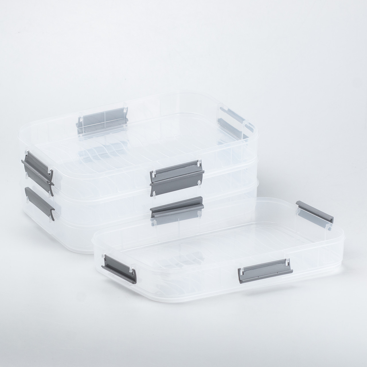 Контейнер для заморожування та зберігання продуктів 4-ярусний у холодильнику 16.5 см Білий_HP50656W_Milantium_4