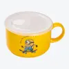Миска керамічна з пластиковою кришкою