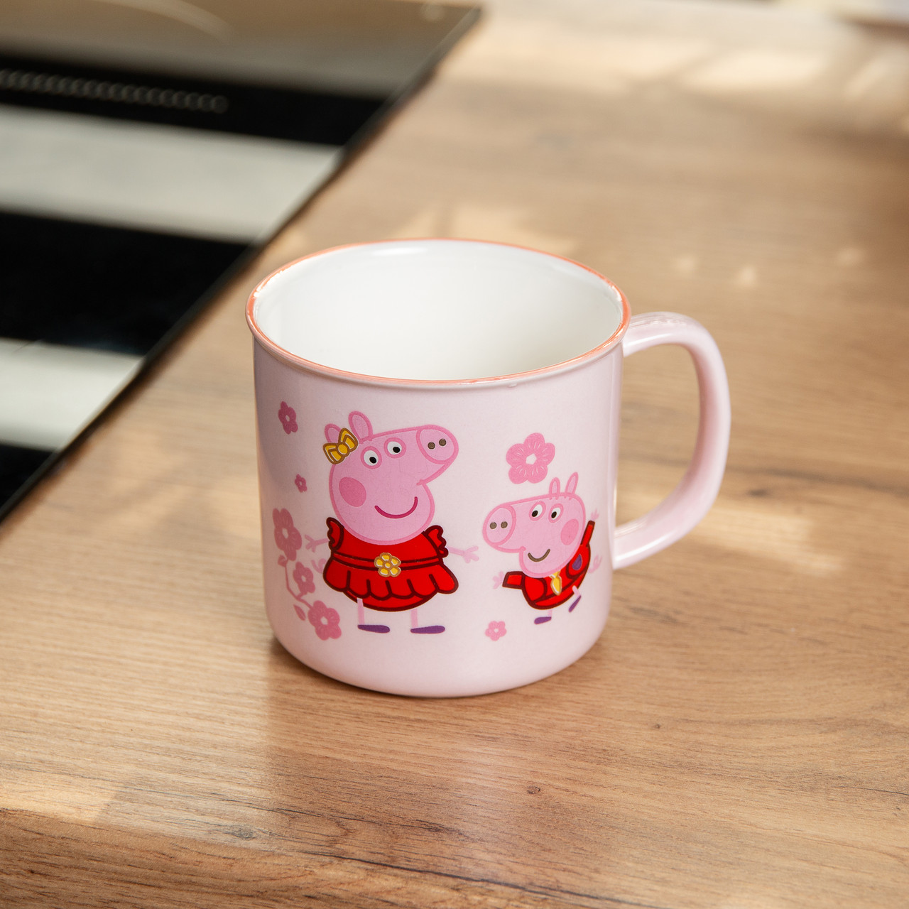 Кружка фарфорова Peppa Pig 400 мл рожева рожева HP-15-13_HP-15-13_Milantium_4
