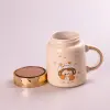 Чашка керамічна 420 мл з кришкою Жовта_HPCY8240Y_Milantium_2