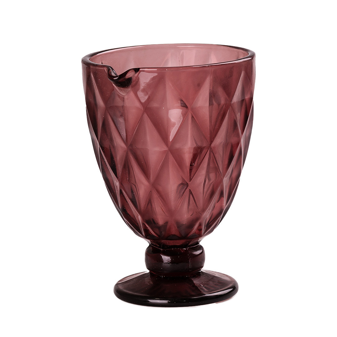 Кувшин для толстых стеклянных напитков 1 л гранований рожевий HP038P_HP038P_Milantium_2