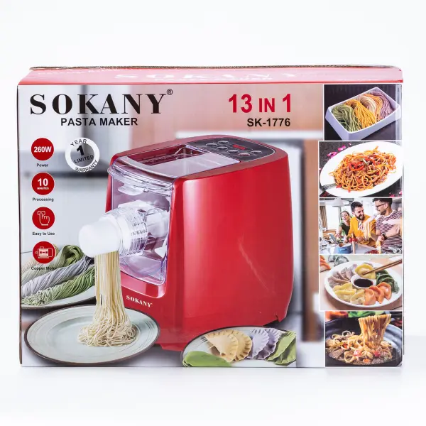 Лапшерезка Sokany SK1776 260 Вт електрична червона_SK1776_Milantium_2