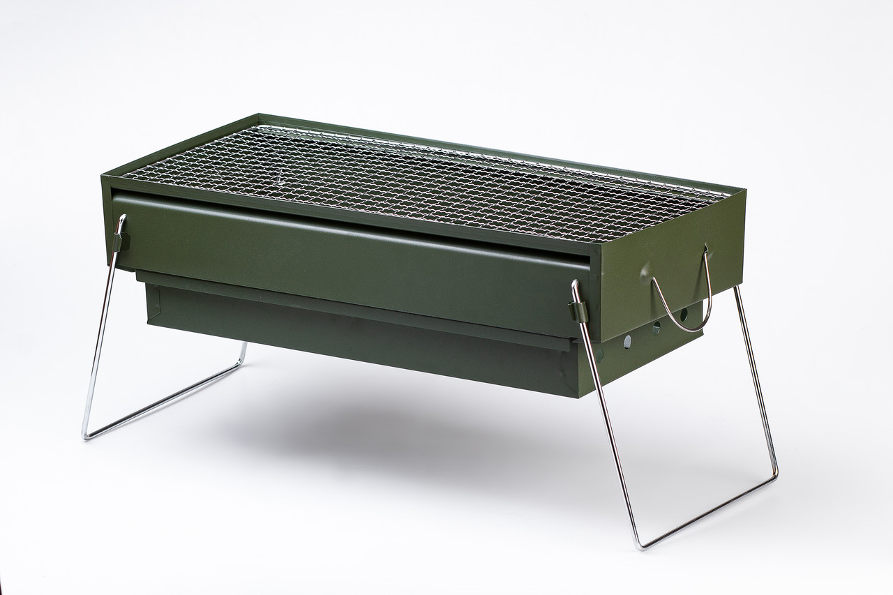 Мангал портативний складаний 51.5×23×25 см з решіткою_HP461GR_Milantium_2