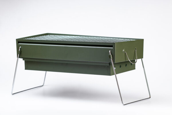 Мангал портативний складаний 51.5×23×25 см з решіткою_HP461GR_Milantium_3