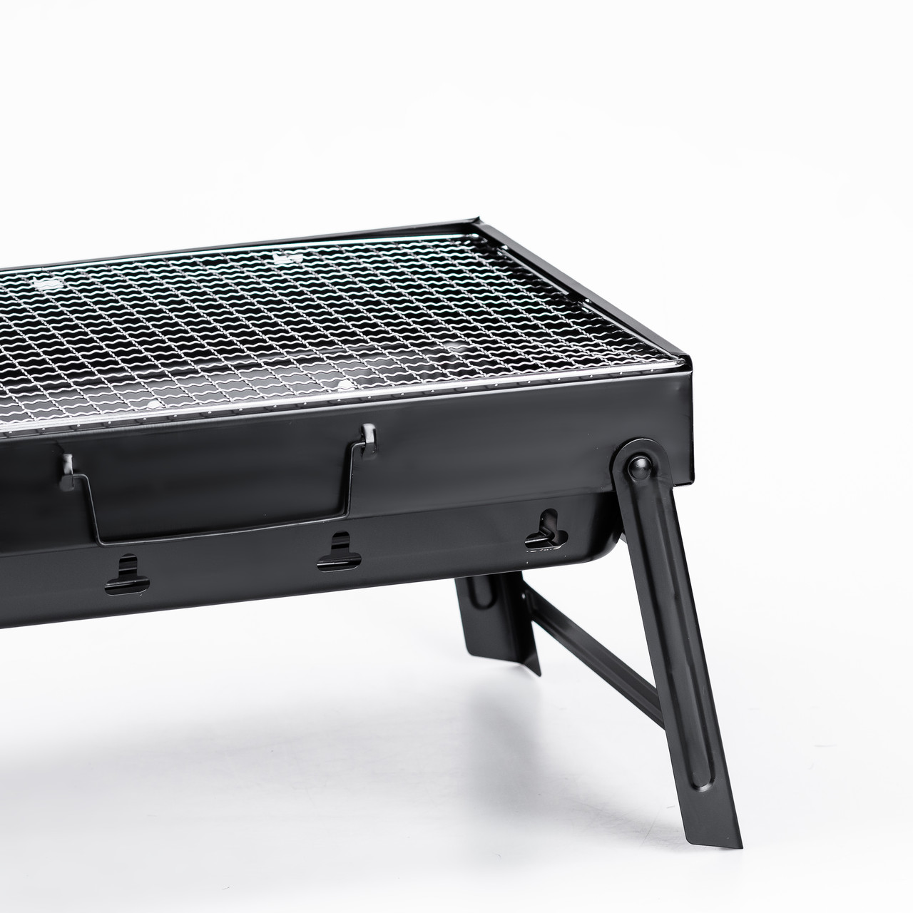 Мангал переносний складаний з решіткою 43×30×23.5 см_HP450M_Milantium_6