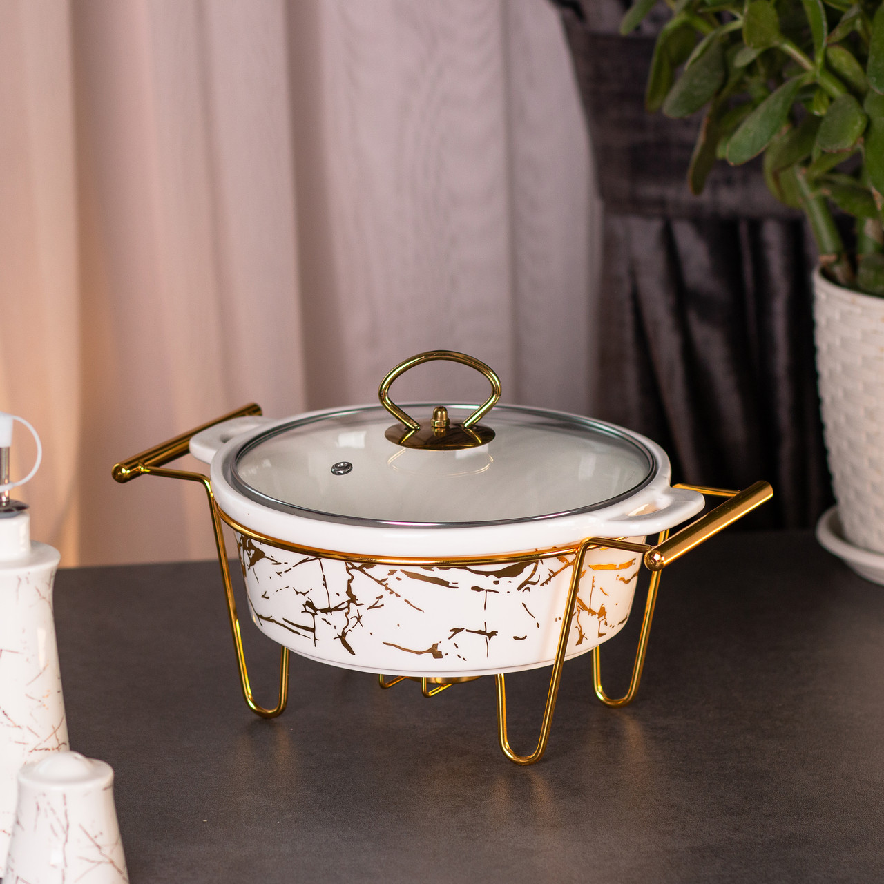 Марміт порцелянаовий круглий 1 літр із підігрівом HP1037_HP1037_Milantium_2