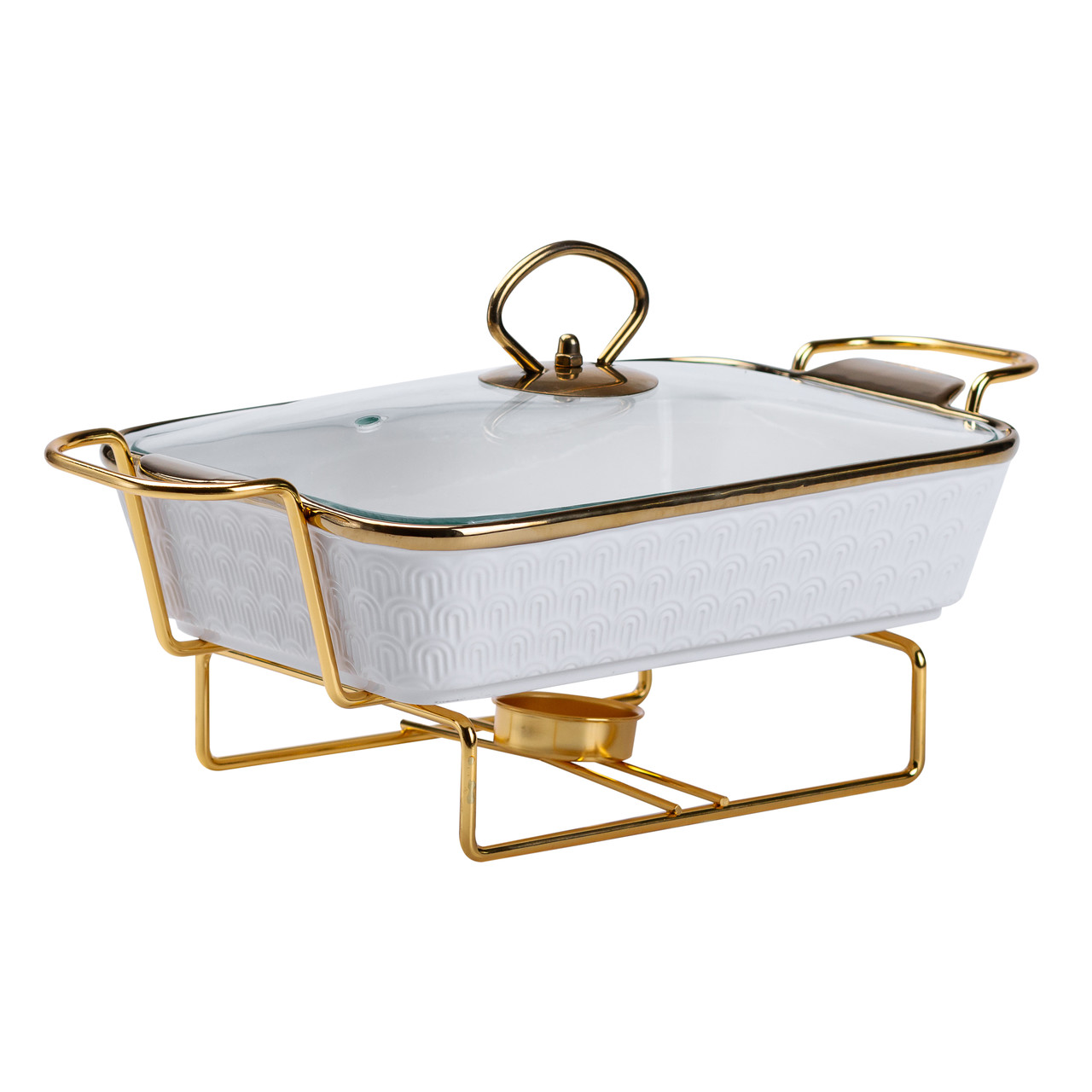 Марміт порцелянаовий на 1 літр на металевій підставці HP1013_HP1013_Milantium_3