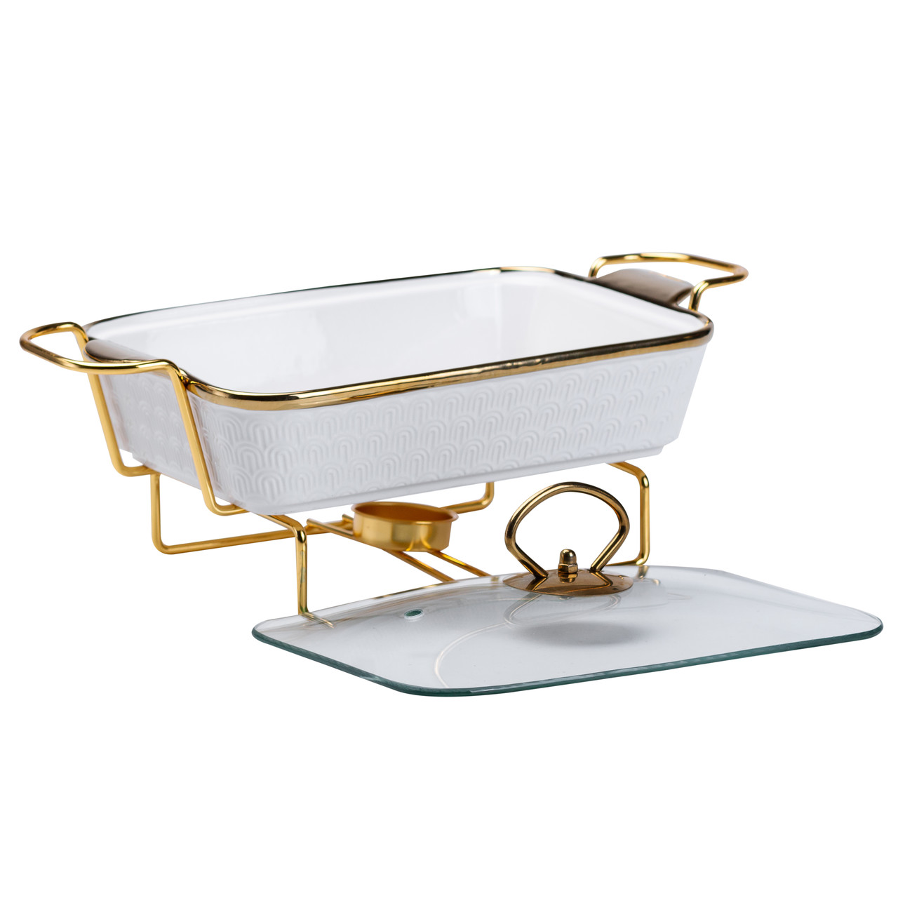 Марміт порцелянаовий на 1 літр на металевій підставці HP1013_HP1013_Milantium_4