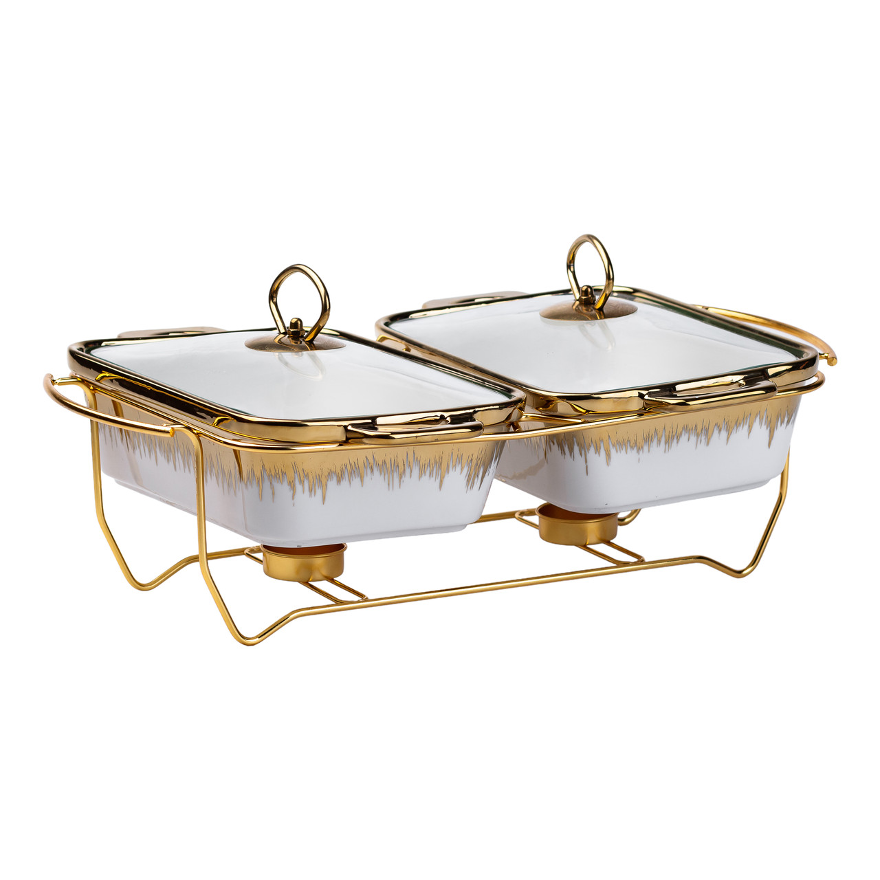 порцелянаовий марміт на 2 Разделы на 1 л золото HP1042_HP1042_Milantium_3