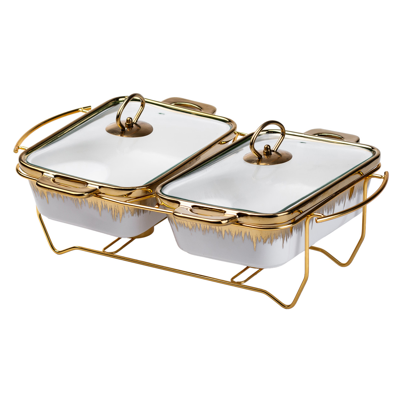 порцелянаовий марміт на 2 Разделы на 1 л золото HP1042_HP1042_Milantium_5