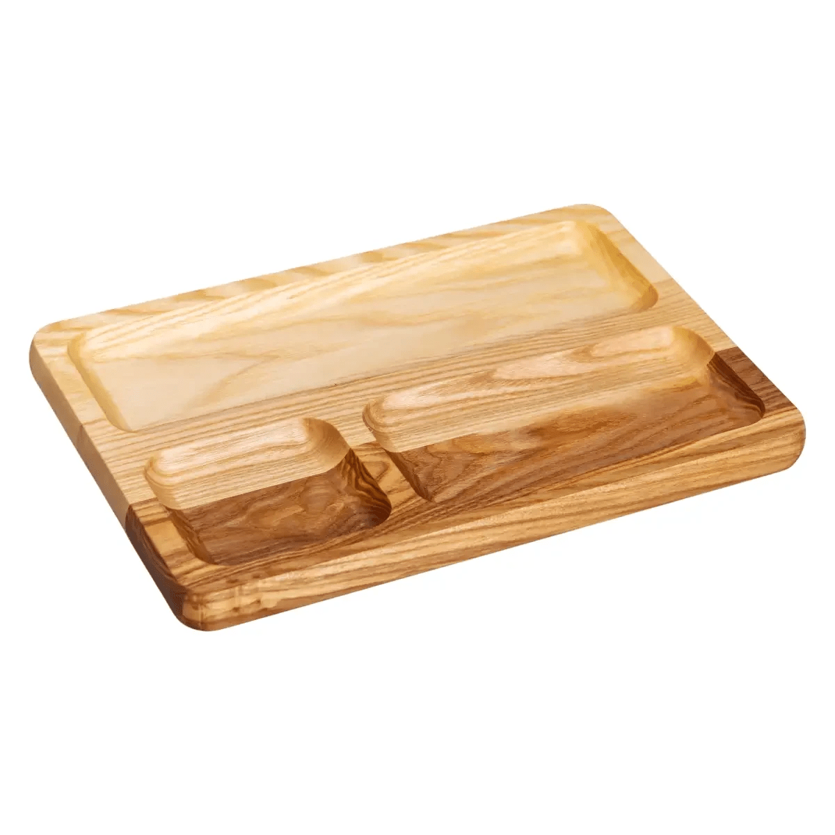 Дошка для подачі дерев'яна 30×20 см прямокутна на 3 секції T47W200_T47W200_Milantium_2