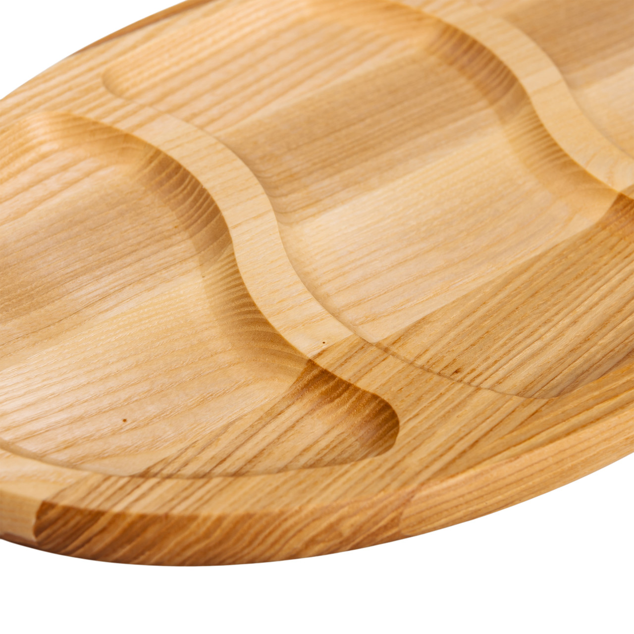 Менажниця дерев&apos;яна 40х25 см овальна на 3 секції