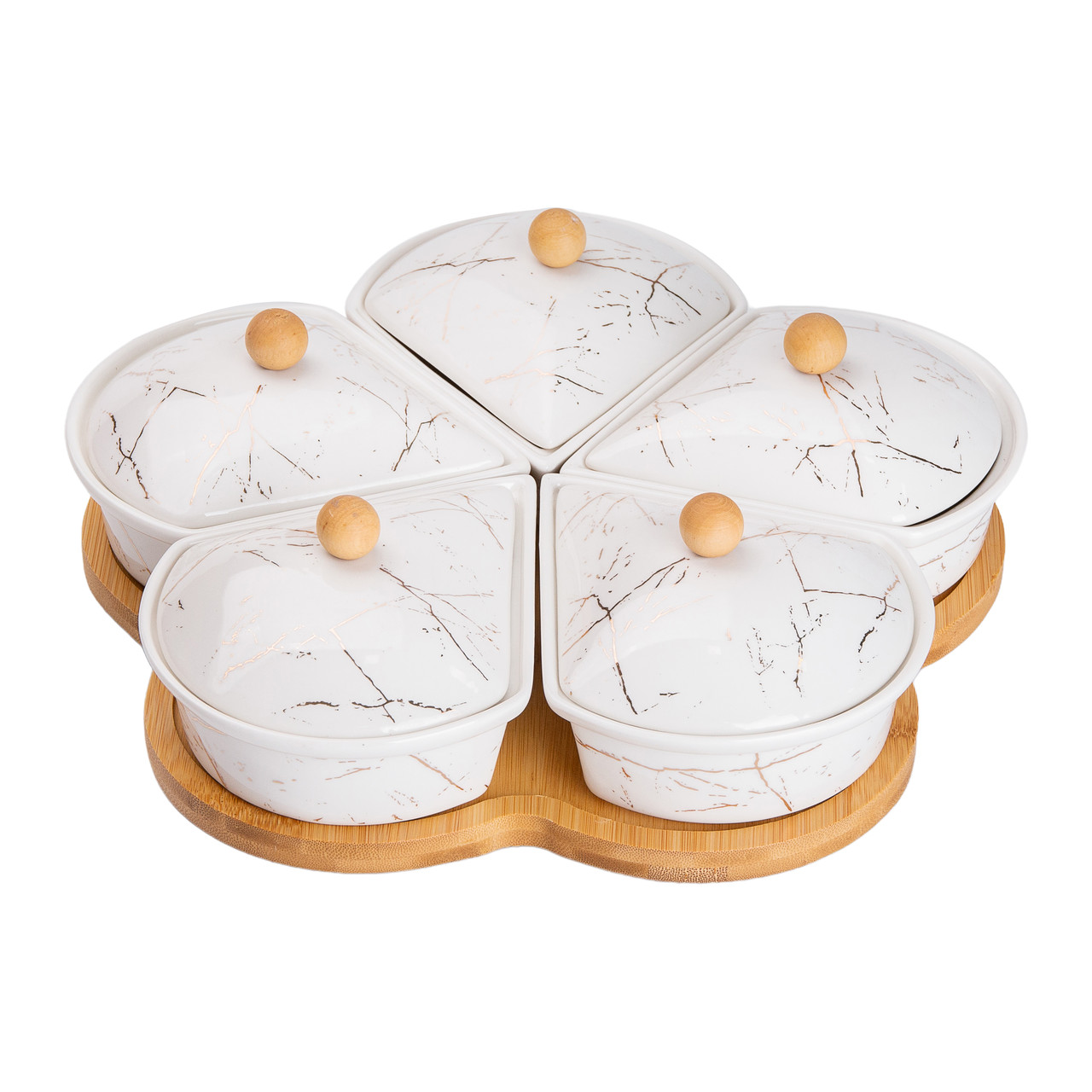 Менажниця порцелянова на підставці