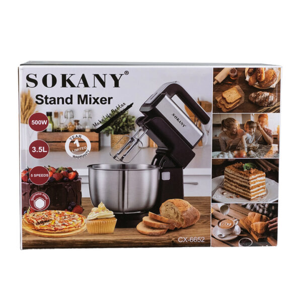 Міксер стаціонарний Sokany CX-6652 чаша на 3.5 л 500 Вт_CX6652B_Milantium_7