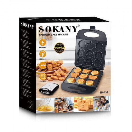 Вафельниця для панкейків Sokany SK130BST на 9 штук 1400 Вт SK130BST_SK130BST_Milantium_4