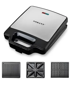 Мультипекар Sokany SKBBQ852 з насадками 1400 Вт_SKBBQ852_Milantium_1