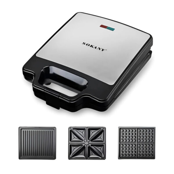 Мультипекар Sokany SKBBQ852 з насадками 1400 Вт_SKBBQ852_Milantium_1