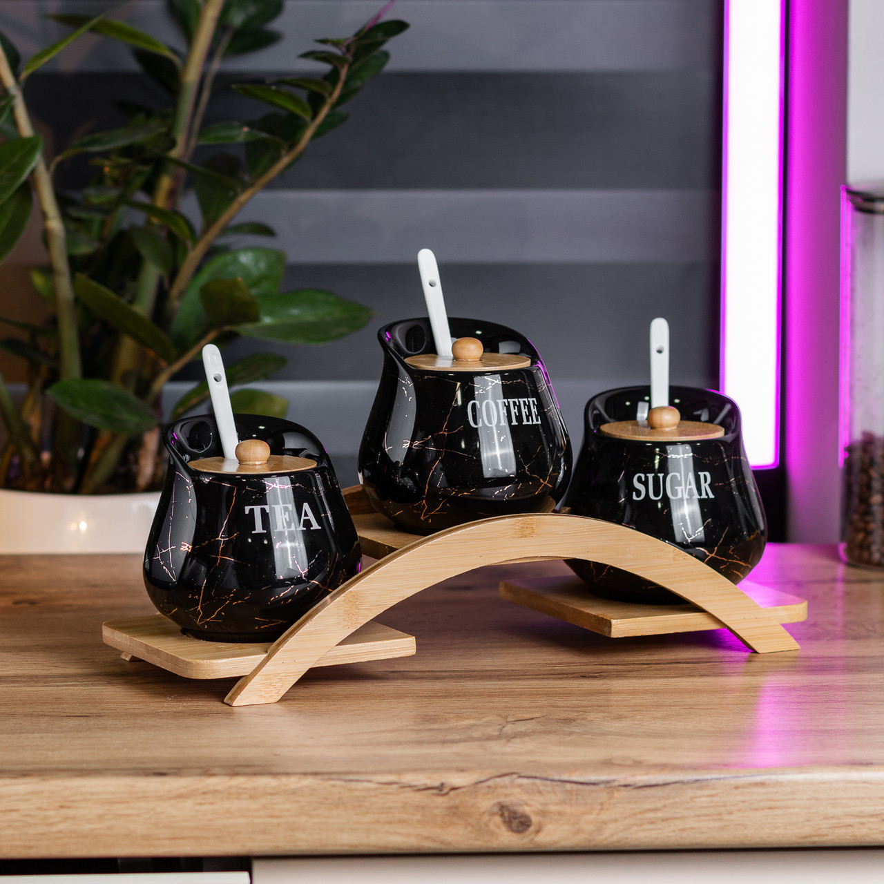 Набір для сипучих продуктів фарфоровий 3 шт по 500 мл HP1244_HP1244_Milantium_3