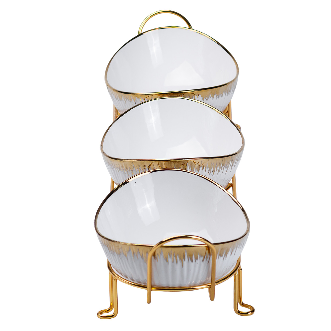 Набір менажниць порцелянових на підставці 3 штуки HP1007_HP1007_Milantium_2