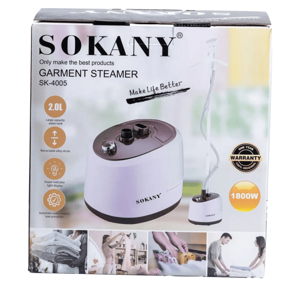 Напольный отпариватель для одежды Sokany SK4005P на 2 л 1800 Вт рожевий_SK4005P_Milantium_7