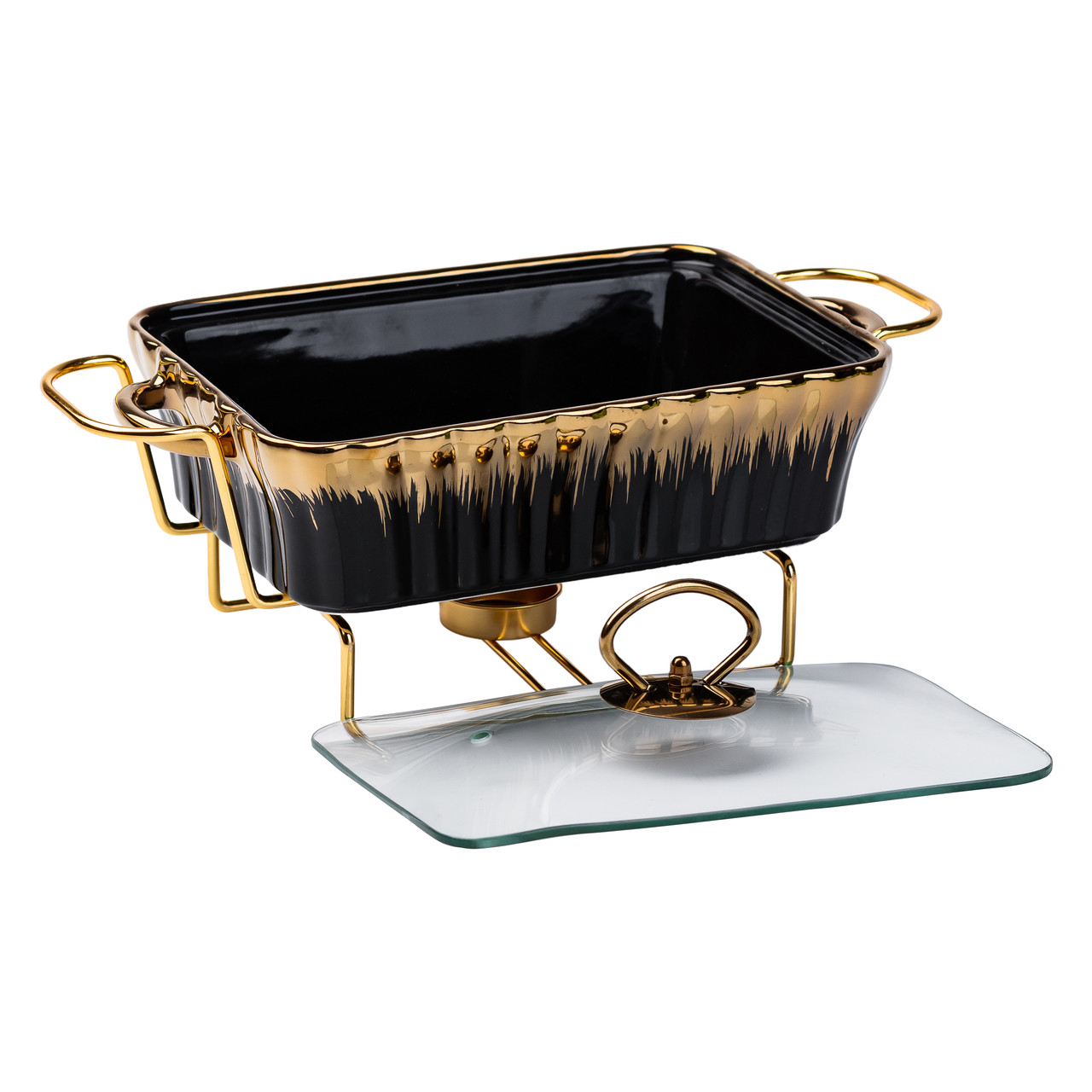 Настільний марміт 1 літр прямокутний порцелянаовий марміт з підігрівом HP1046_HP1046_Milantium_3