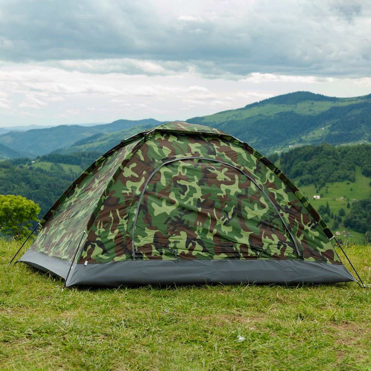 Намет кемпінговий 2-місний 200*150*110 см камуфляж_LU007_Milantium_2