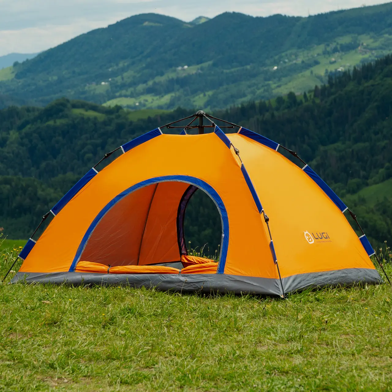 Намет автоматичний на 2 человек 200*150*110 см, Orange - купить недорого в Украине
