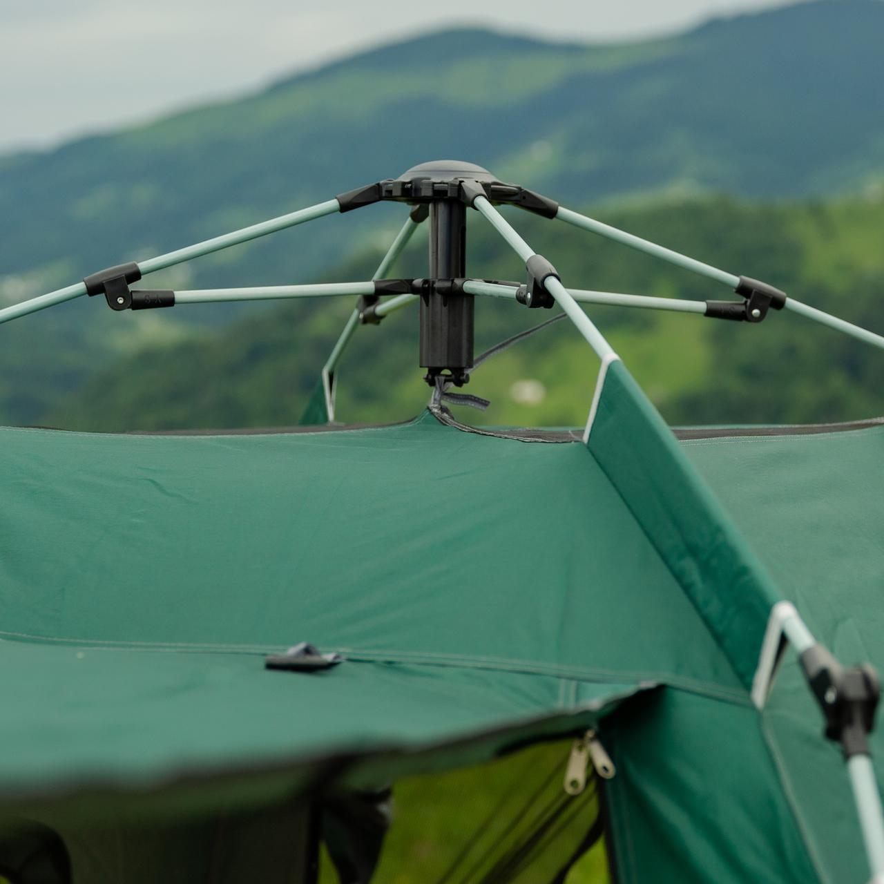 Палатка в кемпинге 3-кровая с тентом 235*235*155 см зелений LU005GR_LU005GR_Milantium_4