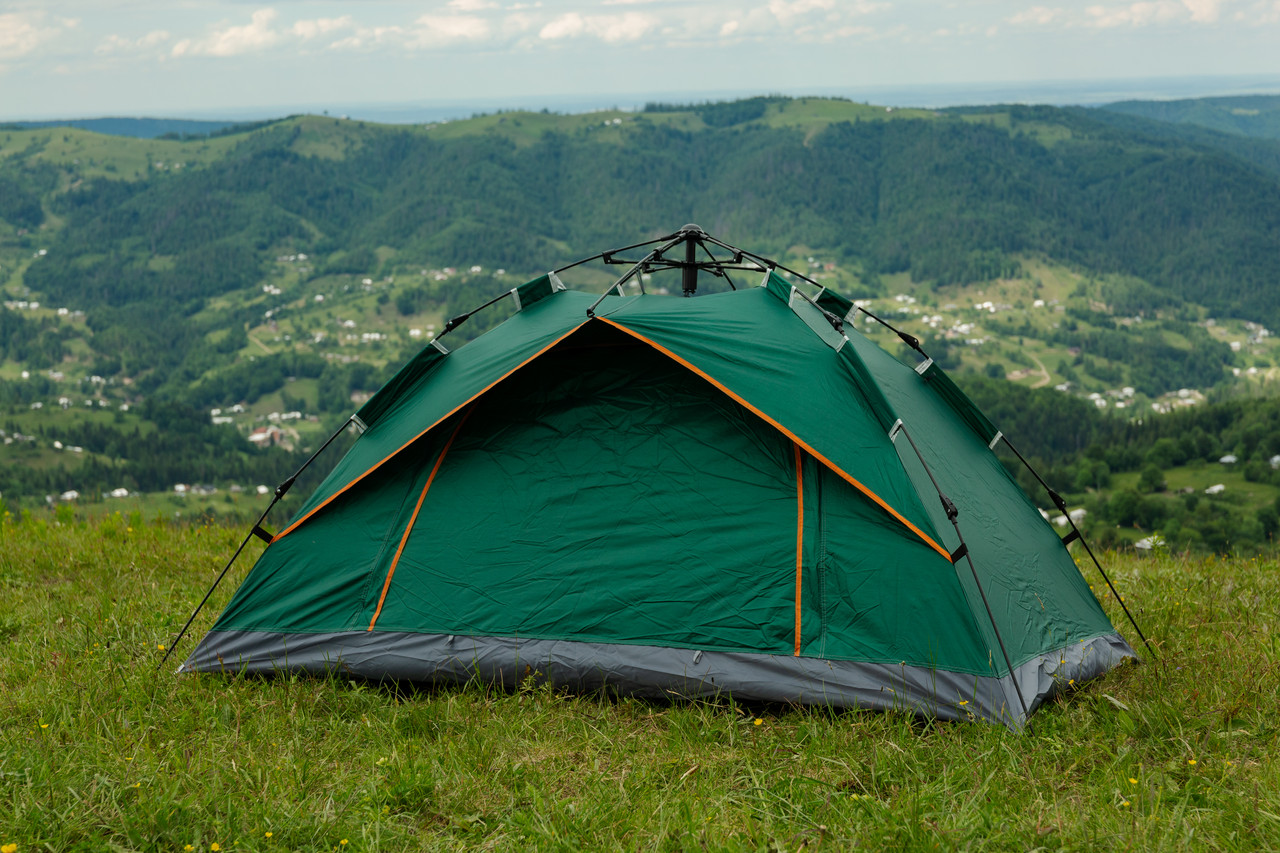 Кемпінговий намет для риболовлі з москітною сіткою Автоматичний туристичний намет на 2 особи Легкий літній намет_LU002GR_Milantium_3