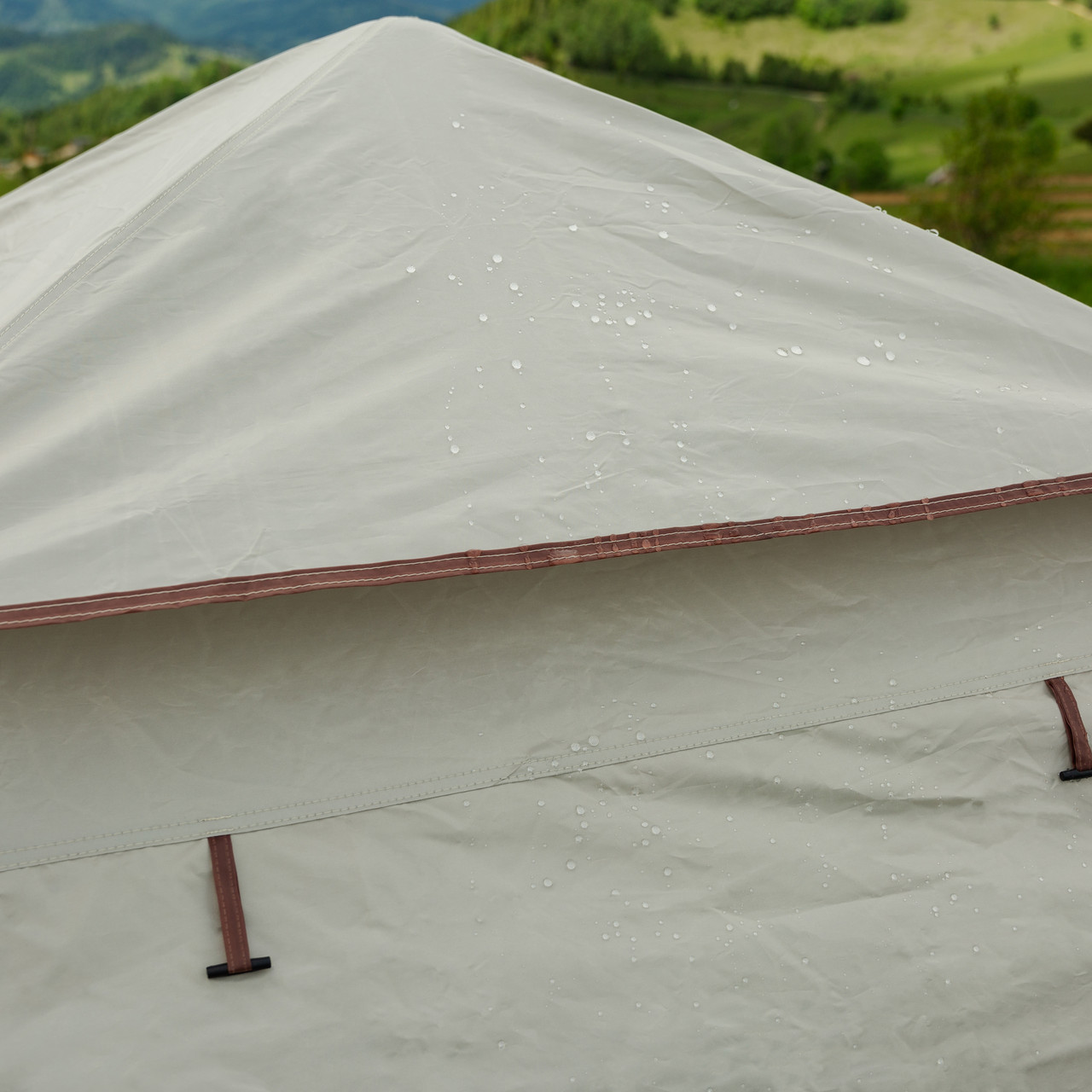 Палатка туриста 2 человек 200*200*145 см бежева LU003BE_LU003BE_Milantium_5