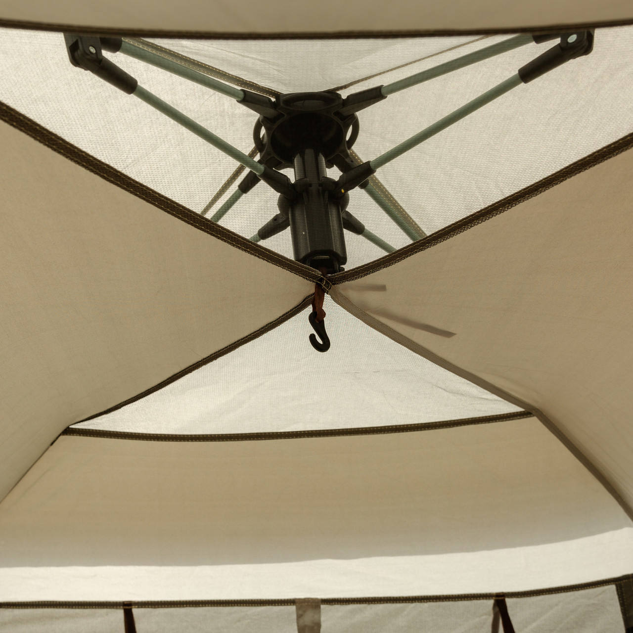 Палатка туриста 2 человек 200*200*145 см бежева LU003BE_LU003BE_Milantium_6